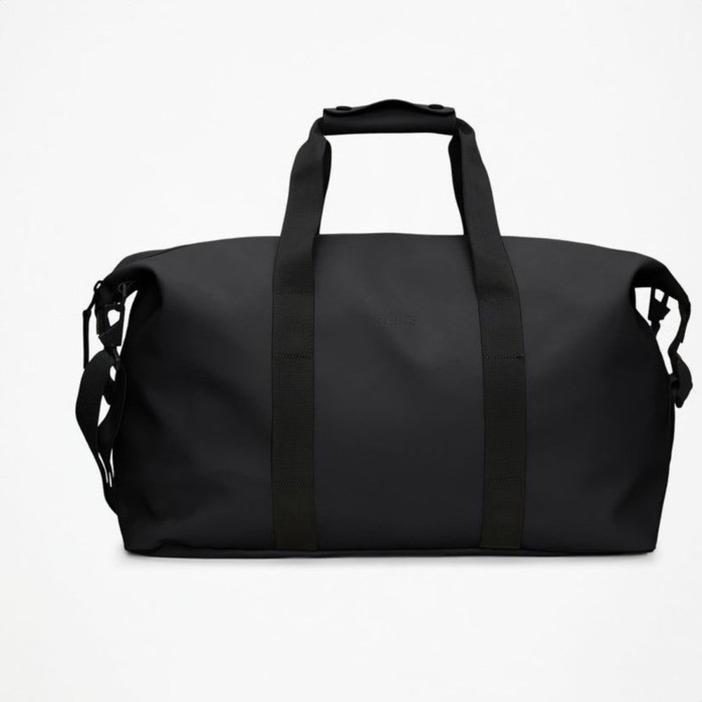 Rains Hilo Weekend Bag Black Waterproof Duffle Travel Bag‎ NEW Unisex Carry-On